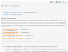Tablet Screenshot of mail.walkthelot.com
